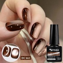 Luxus Kaffee Katze Magnetische Gel Nagellack Glas Perlen Wirkung Mondlicht Semi Permanent Soak Off UV LED Gel Lack Nagel Liefert