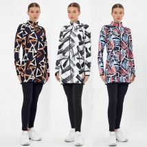 2 teile/satz sportliche muslimische Sport bekleidung Frauen Top Hose islamische Kleidung gedruckt geometrische Muster