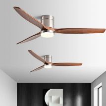 Wentylator sufitowy LED z niską podłogą 42/52/60 cali, 3 kolory, ściemnialny, 20W, pilot zdalnego sterowania do sypialni, salonu, do użytku wewnątrz pomieszczeń.