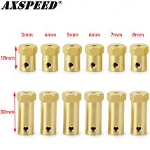 AXSPEED 4PCS 12mm Wheel Hex Coupling Coupler Brass Sleeve Adapter Tire Connector 3/4/5/6/7/8/mm for RC Boat Car Spare Parts