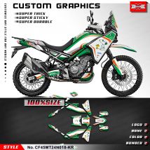 KUNGFU GRAPHICS Motorrad-Grafik-Aufkleberfolie für CFMOTO 450MT 450MT 450, Dekoration, CF45MT24N018-KR