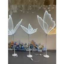 LED Butterfly Battery Lights Modern Romantic Creative Lace Butterflies for Wedding Christmas Tree Patio Party Decorations