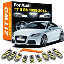 ZITWO LED Interni Cupola Mappa Luce di Lettura Kit Per Audi TT MK1 MK2 8N 8N3 8N9 8J 8J3 8J9 Coupe Roadster 1999-2014 Accessori