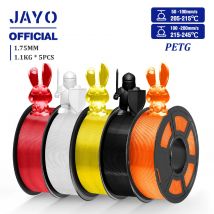 JAYO PETG Filamanet 1.75MM 5 rolek/zestaw Filament do drukarki 3D PETG schludno nawijany materiał do druku 3D do drukarki 3D FDM