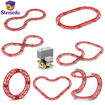 Achterbahn Triebwagen Set Technologie Bausteine Teile Zubehör kompatibel kleine Partikel Spielzeug für Zug Achterbahn