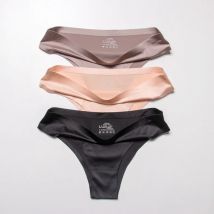 Sexy Nahtlose Höschen Ultra-dünne Tangas Frauen Eis Seide Unterwäsche Sport LingerieLow Taille Bequeme Weibliche G-string