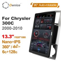 1920*1080 13.3" Ownice Android 12.0 Car Multimedia for Chrysler 300C 2000 - 2010 Auto Radio Audio 4G LTE 360 Optical 8 Core