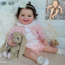 22-Zoll-Reborn-Baby-Vinyl-Puppenbausatz Juliana, unbemalt, unvollendete Puppenteile, DIY, leeres, unmontiertes Vinyl-Puppenbausatz