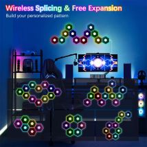 Quantum Lampe Smart App RGB Bluetooth Fernbedienung 5V Led Esports Licht Hintergrund Wand Schlafzimmer DIY Atmosphäre Dekor Wand lampe