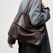Burminsa Rindsleder Echtes Leder Weiche Große Hobo-Schultertaschen für Damen 2026 Luxus Designer Große Messenger Tote Damenhandtaschen