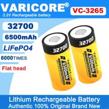 New VariCore 3.2V 32700 6500mAh LiFePO4 Battery 35A Continuous High Power for Power Systems