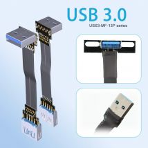 FPV USB 3.0 Male to Female Type-A Thin Flat Ribbon Cable A Female to A Male Data Cable for GPS Raspberry Pi SLR Handheld Gimbal