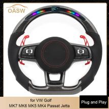 Modifizieren Sie das Lenkrad mit rotem Schalthebel für Volkswagen VW Golf MK7 MK6 MK5 MK4 Passat Jetta Touareg Phaeton Tiguan Magotan Polo