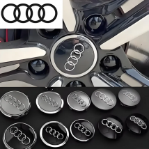 4PCS 60mm 61mm 68mm 69mm 77mm Auto Rad Mitte Kappe Hub Abdeckung Abzeichen für Audi A6 A3 A4 A5 A6 Q2L Q3 Q5 Q7 Q8 R8 Radkappe Zubehör