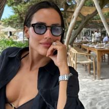 Runde Retro-Sonnenbrille mit Schildpattmuster für Damen, einzigartiges Markendesign, Vintage-Brille, Leopardenmuster, blaue Linse, quadratische Sonnenbrille, UV400