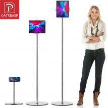 Oatsbasf Tablet Stand Height Adjustable Tablet Floor Holder for iPad/for iPad Pro/for iPhone/for Samsung/or 4.7-12.9'' Devices