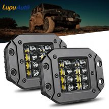 LupuAuto 5 "40W Lampada da lavoro a LED da incasso per trattori barche Auto Off Road 4x4 12V 24V Faretto Barra luminosa a LED Lampada da guida per auto