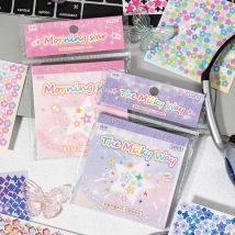 2 Stil 24 Blatt/Beutel Star Storm Mini-Deko-Schnittfolie Aufkleberbuch kreatives Material Handbuch Sammelalbum DIY Kalender Dekoration