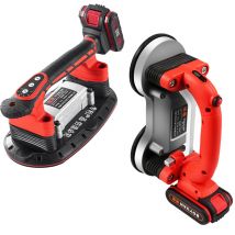 Fliesen Vibrator Fliesen Fliesen Maschine Saugnapf automatische Boden vibrator Nivel lier werkzeug mit Batterie 21V