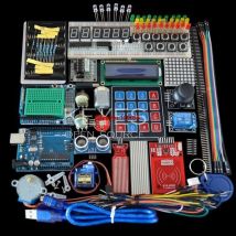 Starter-Kit für Arduino Uno R3 – Uno R3 Steckbrett und Halter Schrittmotor / Servo /1602 LCD / Überbrückungskabel / UNO R3