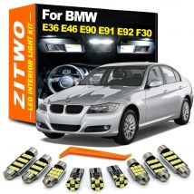 Complete Canbus LED Bulb Interior Dome Reading Door Luggage Light Kit For BMW 3 Series E36 E46 E90 E91 E92 E93 F30 F31 1992-2018