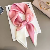 Luxus Seide quadratischen Schal Frauen Blumen druck weichen Satin Haarband Halstuch Hijab weibliche Stirnband Foulard Tasche Bänder Kopftuch
