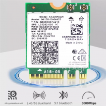 Scheda di rete wireless AX200NGW AX200 M.2 Bluetooth 5.2 2.4G/5Ghz 802.11AC/AX