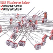 50 sztuk/partia LDR zdjęcie światłoczuły rezystor fotoelektryczny fotorezystor 5528 GL5528 5537 5506 5516 5539 5549 dla Arduino