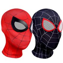 Maski Spider-Mana Superbohater Miles Morales Maska Spider-Mana do Cosplay dla Dorosłych Chłopców Dziewcząt Karnawał Halloween Rekwizyty do Kostiumów Cosplay