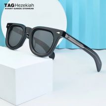 TAG Hezekiah Occhiali da sole vintage di marca di lusso da uomo Occhiali da sole fatti a mano in acetato da donna Occhiali da sole parasole per protezione da viaggio all'aperto
