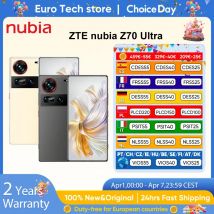 Nubia Z70 Ultra Smartphone 5G 6.85 ''144Hz Display completo Fotocamera 6150mAh Batteria IP68 Impermeabile NFC Versione globale 100% Nuovo