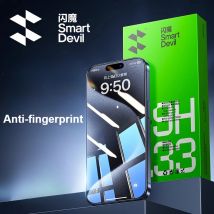 Smart devil Anti-Fingerabdruck-Displays chutz folie für iPhone 15 Pro Max 14Pro 13 15 plus nicht vollständige Abdeckung HD-Klarglas folie