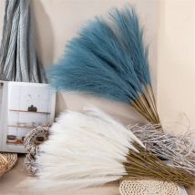 55CM 10 pezzi Fluffy Pampas Grass Boho Decor Flower pianta finta canna simulata festa di nozze decorazione della casa fiori artificiali
