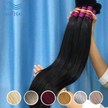 MaxHair 100% surowe ludzkie włosy dziewicze nieprzetworzone skórki wyrównane włosy proste pasma włosy luzem doczepy Cabelo Humano Atacado