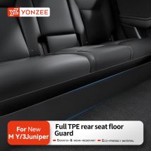 YZ für Tesla Rücksitz untere Schutzmatte Anti-Kick-Pads anwendbar auf 2019–2025 Modell Y Juniper Modell 3 Highland-Zubehör