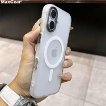 Kreativität Metall Objektiv Ring Matte Telefon Fall Für iPhone 16 15 14 Plus 13 12 Pro Max Magnetische Für Magsafe Wireless Charge Abdeckung