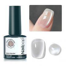 NAILPOP 9 Kolorów Magnetyczny Lakier Hybrydowy do Paznokci Efekt Kociego Oka ZESTAW NIEBIESKI UV LED Soak Off Żelowy Lakier Kryjący Kryształowy Lakier Hybrydowy Efekt Kociego Oka 7.5ml