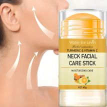 Stick per la cura del collo con curcuma e vitamina C, idrata con estratti di erbe per una pelle liscia, luminosa ed elastica del collo