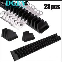 23 PCS Magnetic Wrench Organizer Rack for Toolbox Magnetic Wrench Holder Wrenches Drawer Storage Shelf Compact ABS Wrench Holder