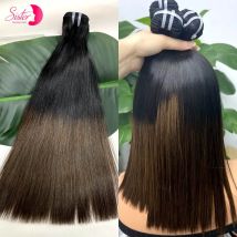 16A doppelt gezogene knochengerade rohe vietnamesische Echthaarbündel 24 26 Zoll 100 % unverarbeitete rohe reine Haarverlängerungen für Frauen