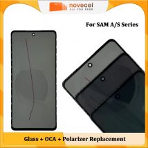 10 Stück oder Frontscheibe Außen glas linse mit Oca-Polarisator folie für Samsung A30 A50 A70 A40 A10 A20 A51 A71 oled Ersatz