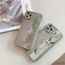 Luxus Vintage Rose Blume Telefon Fall für iPhone X XR XS 16 14 7 8 Plus 15 14 12 13 11 Pro Max Harte Rückseite Stoßfest Abdeckung Fundas