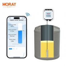 MorayElec ME202D 3m Smart Home WIFI Indicatore di livello dell'acqua Trasmettitore di carburante ad alta precisioneMini sensore di livello dell'acqua diesel olio