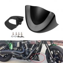 Motorrad Mattschwarz Unten Vorne Kinn Spoiler Air Dam Verkleidung Abdeckung Für Harley Dyna Fat Bob Modelle 2006-2017 2016 2015 2014