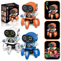 Muzyka taneczna 6 pazurów Robot ośmiornica pająk roboty pojazd zabawki prezentowe urodzinowy dla dzieci dzieci wczesna edukacja zabawka dla dziecka chłopców dziewcząt
