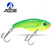 Agoie Metall VIB Angelköder, Basslöffel, Kurbelköder, Spinnerklinge für Hechtangeln, 3 g, 7 g, 10 g, 15 g, sinkende Wobbler, harter Köder