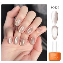 Smalto per unghie gel Cat Eye da 7 ml, 11 colori Smalto per occhi di gatto nudo Glitter olografici Magnetico UV/LED Soak Off Nail Art Manicure Salon