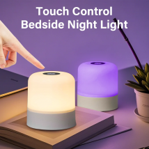 Tischlampe, Nachttischlampe für Schlafzimmer, 16 Farbwechsel, Touch-Nachtlicht, RGB-Fernbedienung, dimmbar, wiederaufladbar, tragbares Raumlicht