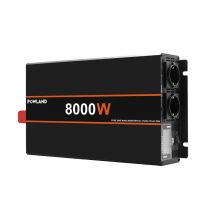 POWLAND 6000W 8000W Car Pure Sine Wave Inverter DC 12V 24V To AC 220V Transformer Power Converter Solar Inverter LCD Display