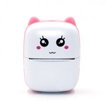 Tragbarer Mini-Thermodrucker, 58 mm, BT, kabellos, 200 dpi, mobiles Etikett, Foto, Memo, falsche Frage, Druck, USB-Kabel für Zuhause, keine Tinte